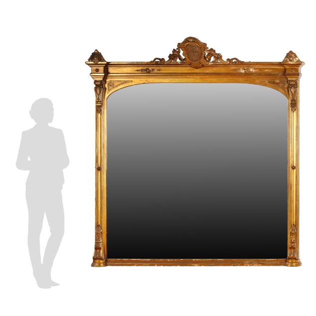 palatial-neoclassical-style-giltwood-over-mantel-mirror