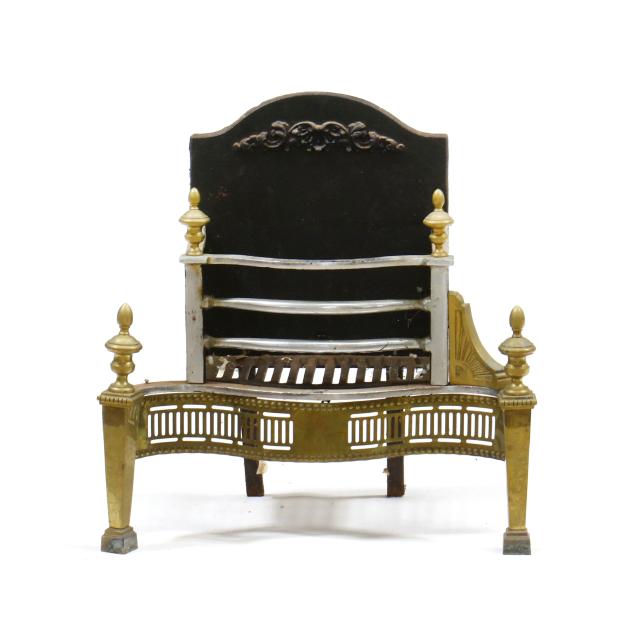 vintage-steel-and-brass-coal-fireplace-insert