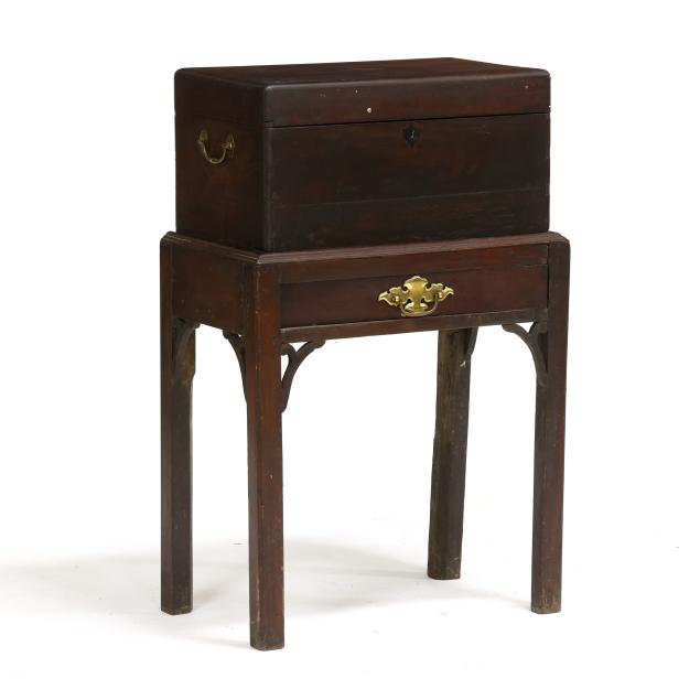 english-mahogany-document-box-on-southern-walnut-stand