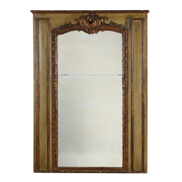 large-continental-green-and-giltwood-double-plate-wall-mirror