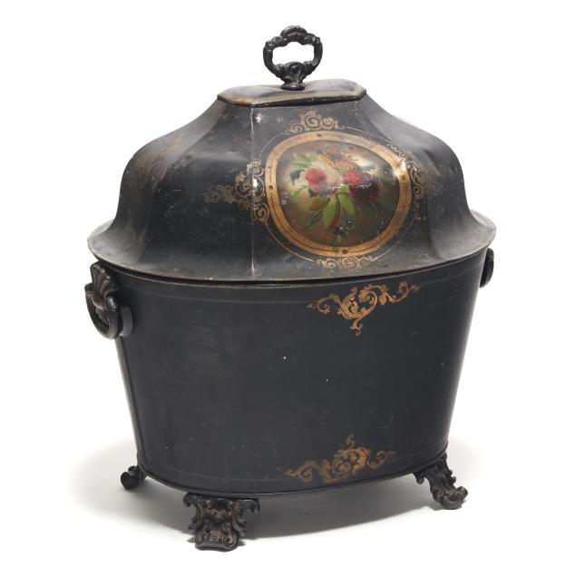antique-continental-tole-coal-scuttle