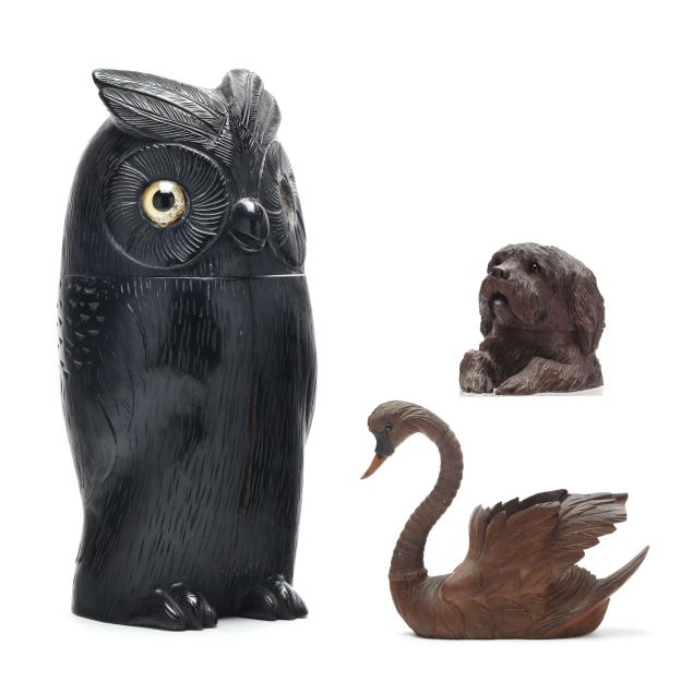 three-black-forest-carved-animal-accessories