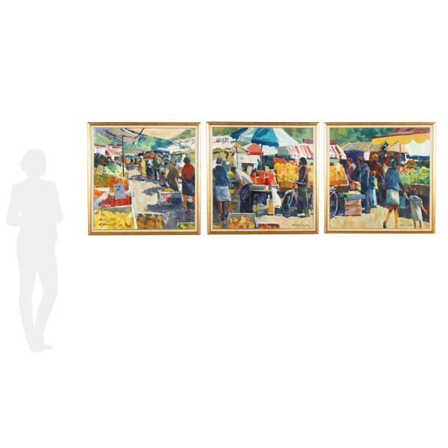 charles-j-movalli-american-1945-2016-market-scene-triptych