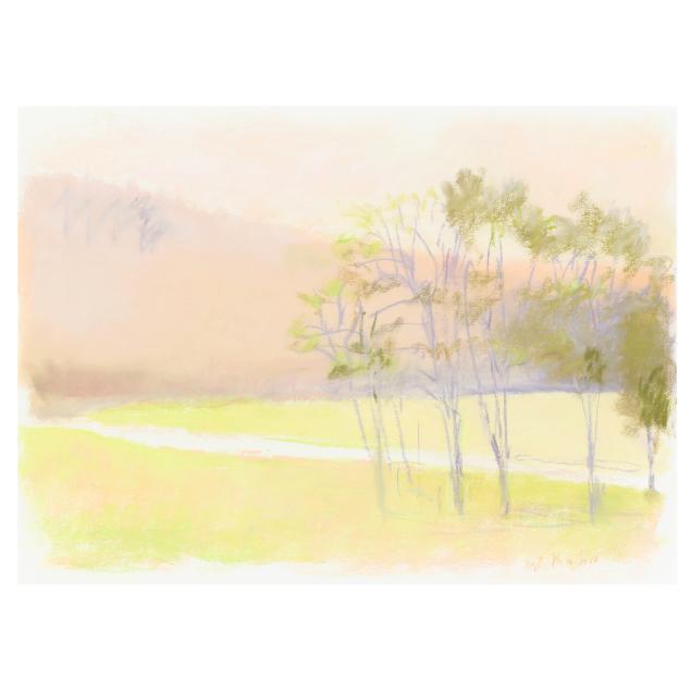 wolf-kahn-german-american-1927-2020-landscape-in-evening-light