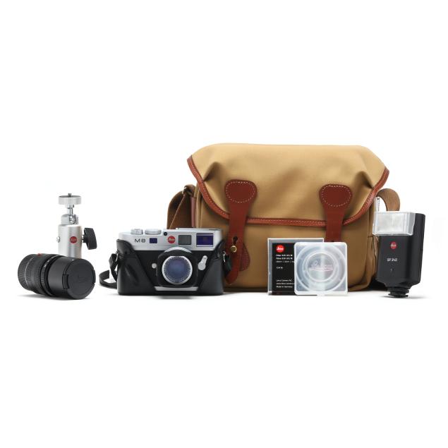 leica-m8-camera-with-accessories-and-travel-bag