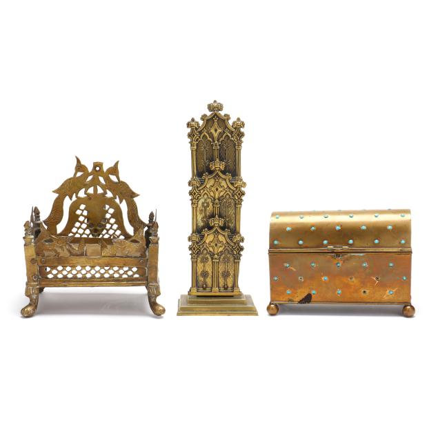 a-group-of-three-continental-brass-table-accessories
