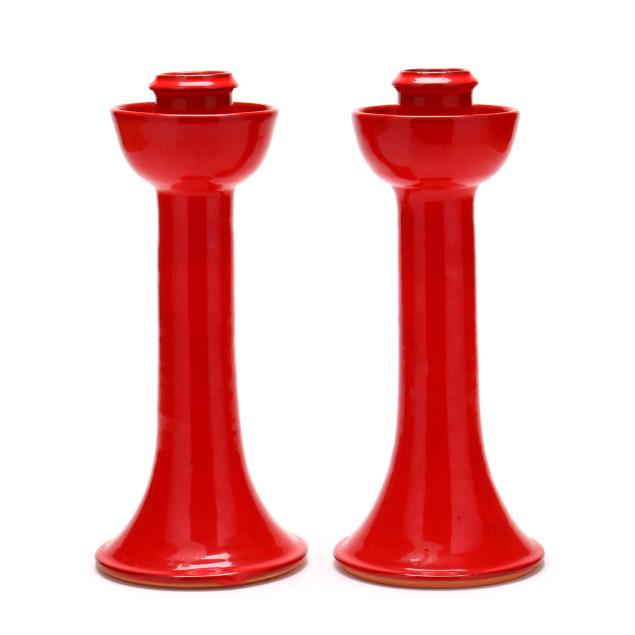 ben-owen-iii-seagrove-nc-b-1968-pair-of-tall-chinese-red-glazed-candlesticks