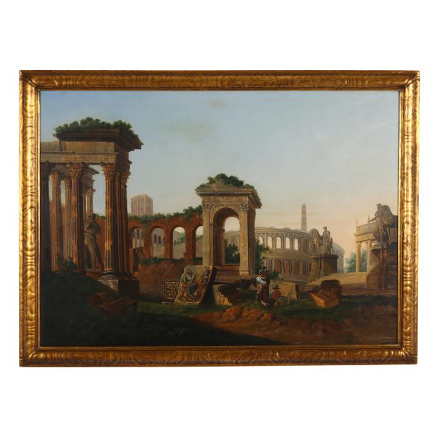 manner-of-giovanni-paolo-panini-italian-1691-1765-capriccio-of-roman-ruins