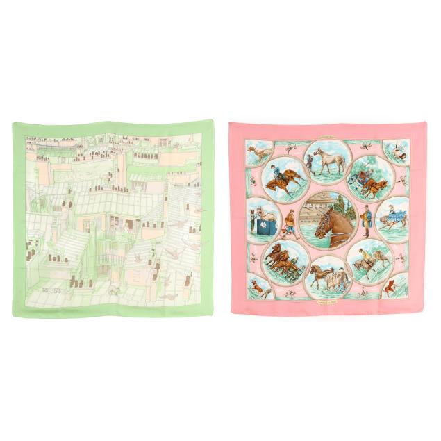 two-silk-scarves-hermes