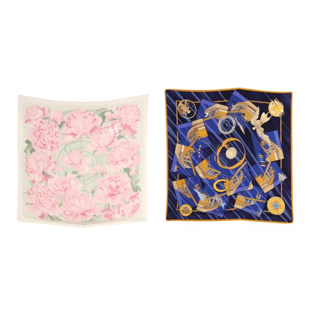 two-silk-scarves-hermes