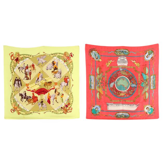 two-silk-scarves-hermes
