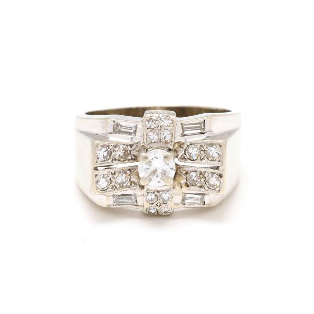 vintage-white-gold-and-diamond-bow-motif-ring