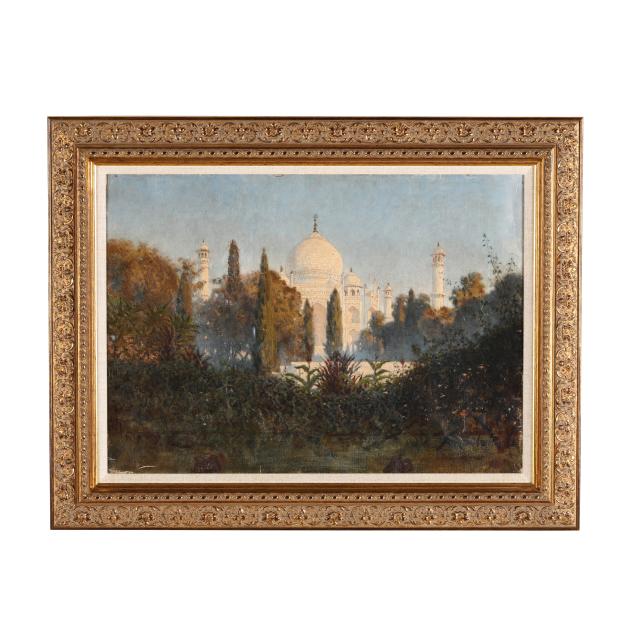 continental-school-mid-20th-century-view-of-the-taj-mahal-signed