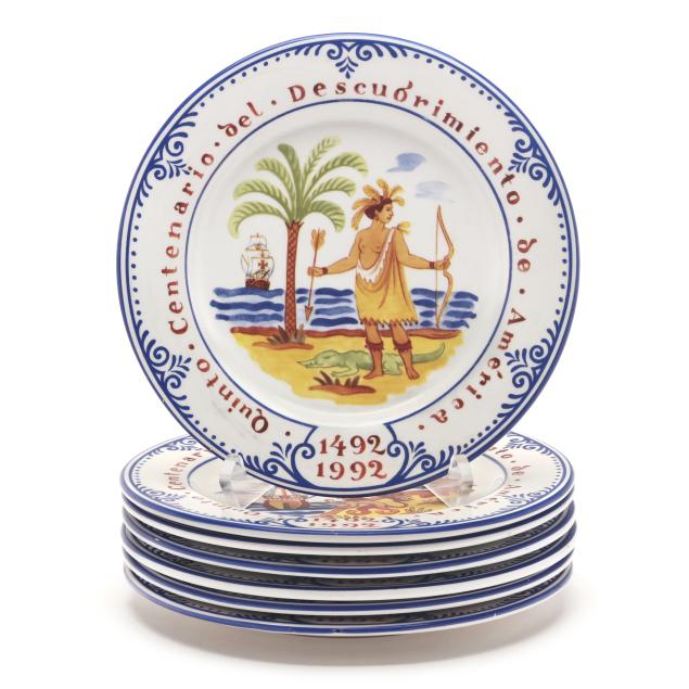 seven-tiffany-co-i-quinto-centenario-i-plates