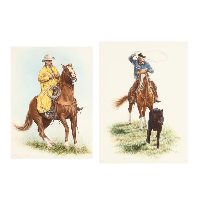 noel-dunn-american-b-1939-powder-river-county-cowboys-two-works