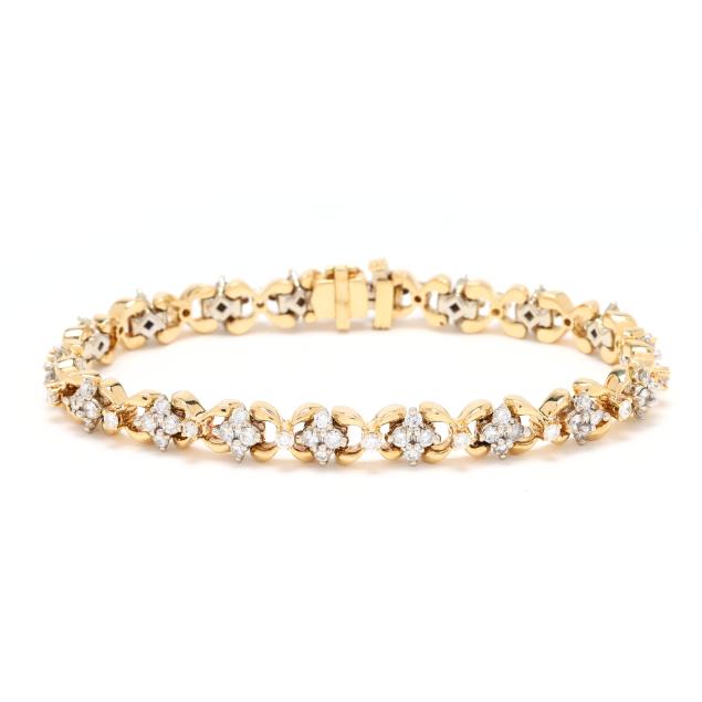 gold-and-diamond-x-motif-bracelet
