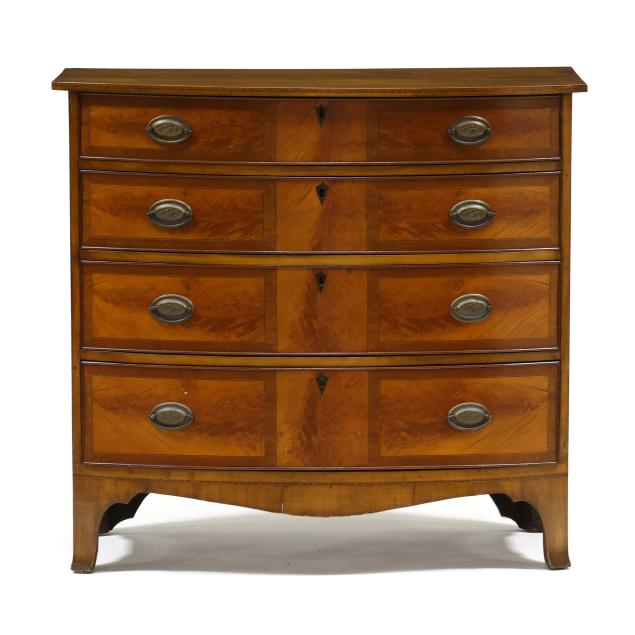 new-england-federal-inlaid-mahogany-bow-front-chest-of-drawers