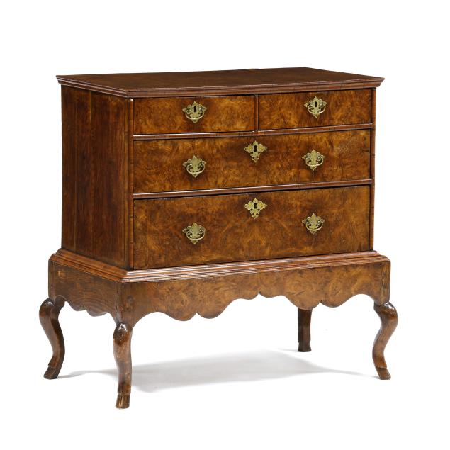 william-and-mary-diminutive-burl-wood-chest-on-frame