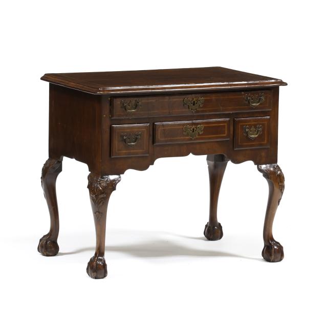 irish-chippendale-style-inlaid-burl-wood-dressing-table