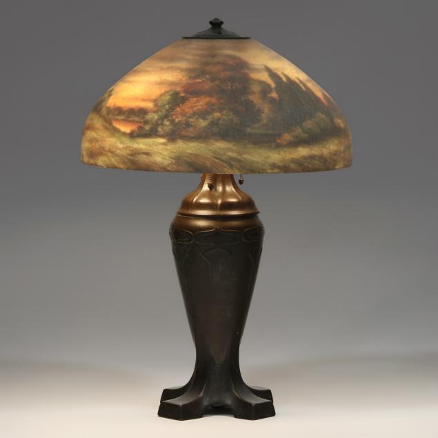handel-reverse-painted-sunset-landscape-table-lamp