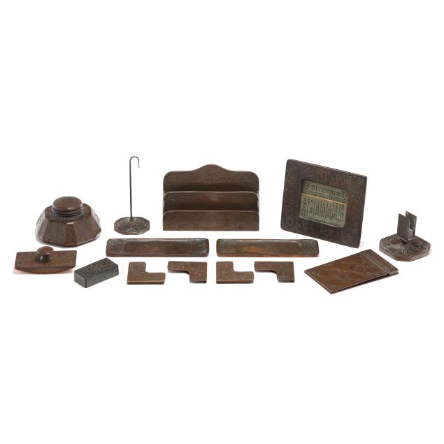 14-piece-tiffany-studios-i-zodiac-i-desk-set