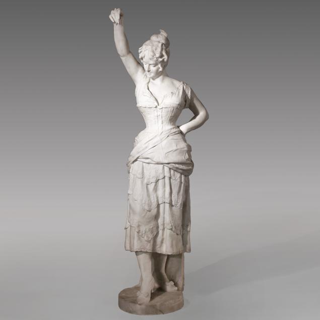 gaetano-trentanove-italian-1858-1937-marble-statue-of-a-flamenco-dancer