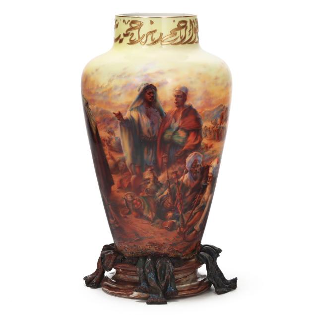 andre-dore-russian-american-b-1970-palatial-sevres-orientalist-vase-i-prayers-in-the-desert-i
