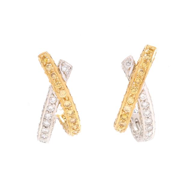 bi-color-gold-and-diamond-earrings