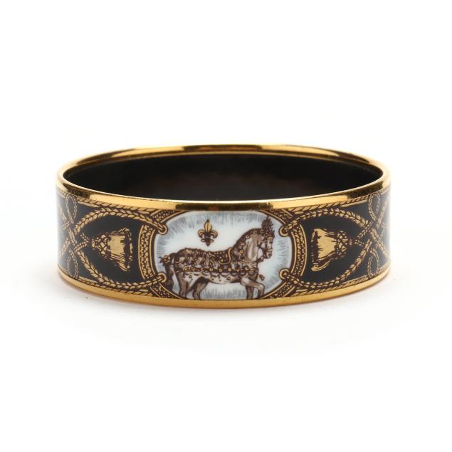 gold-tone-painted-bangle-bracelet-hermes
