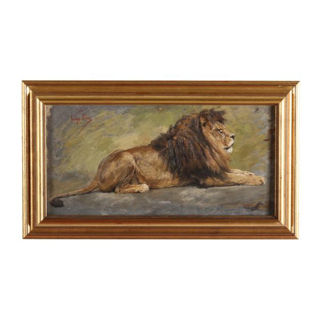 geza-vastagh-hungarian-1866-1919-a-recumbent-lion