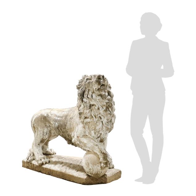 large-antique-cast-stone-guardian-lion-statue