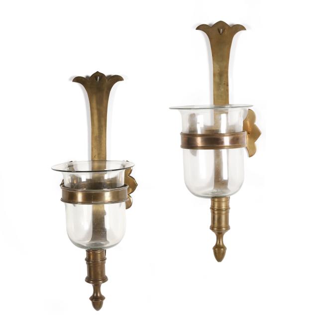 pair-of-vintage-brass-and-glass-hurricane-sconces