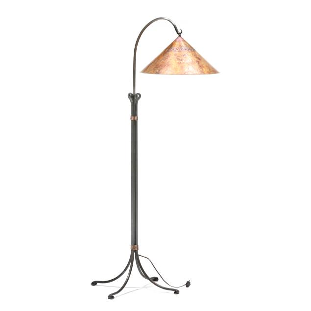 arts-and-craft-style-copper-shade-floor-lamp-signed