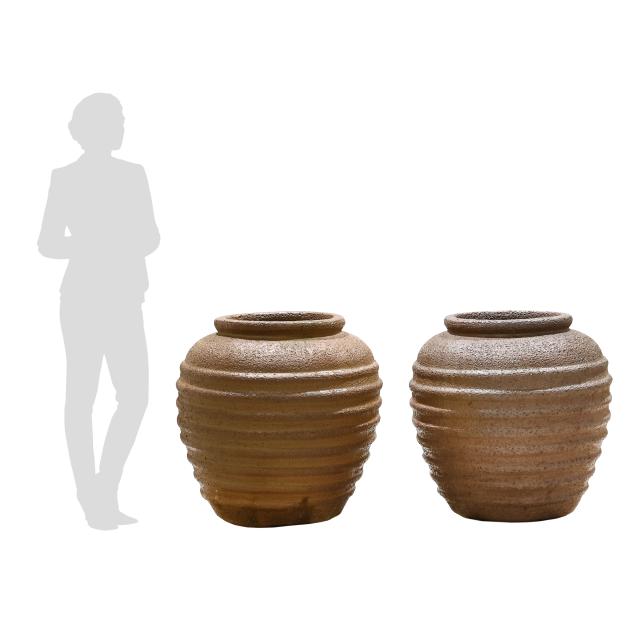 large-pair-of-ovoid-form-southeast-asian-earthenware-vessels
