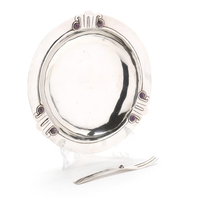 a-sterling-silver-and-amethyst-mounted-bowl-and-spoon-mark-of-william-spratling