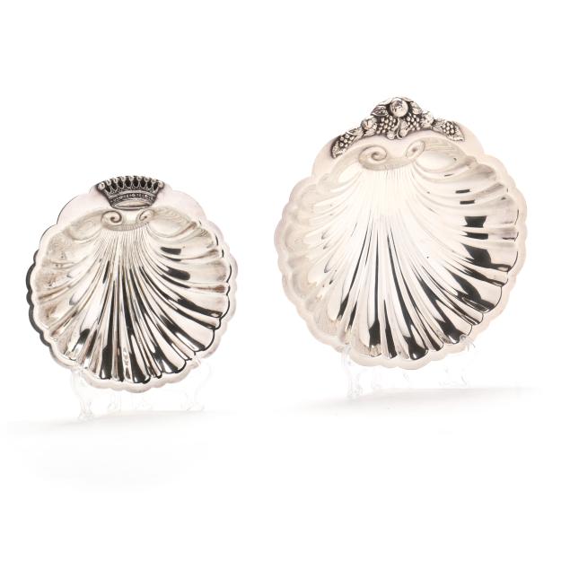 two-silver-plated-shell-dishes