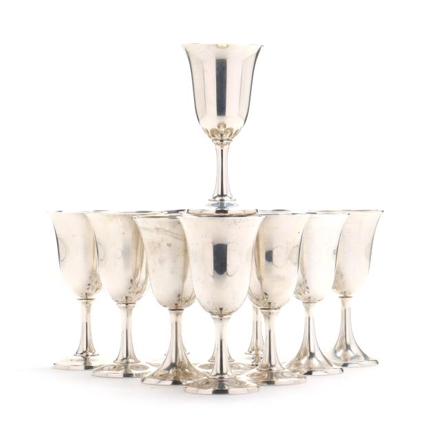 assembled-set-of-eleven-sterling-silver-goblets