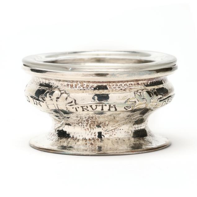 an-edwardian-silver-salt-cellar-mark-of-ramsden-carr