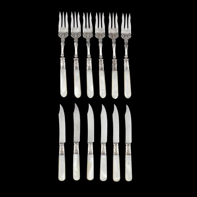 a-sterling-silver-and-mother-of-pearl-fish-service