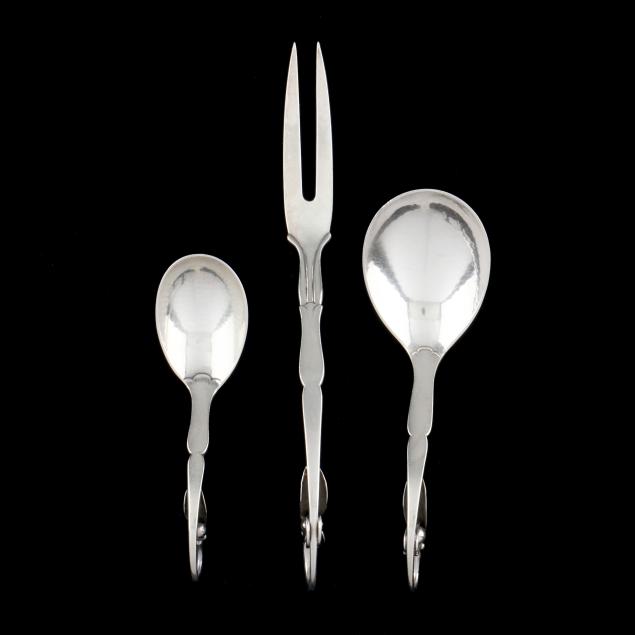 three-georg-jensen-i-ornamental-i-sterling-silver-flatware-servers