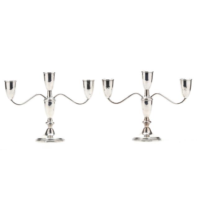 pair-of-sterling-silver-three-light-candelabra