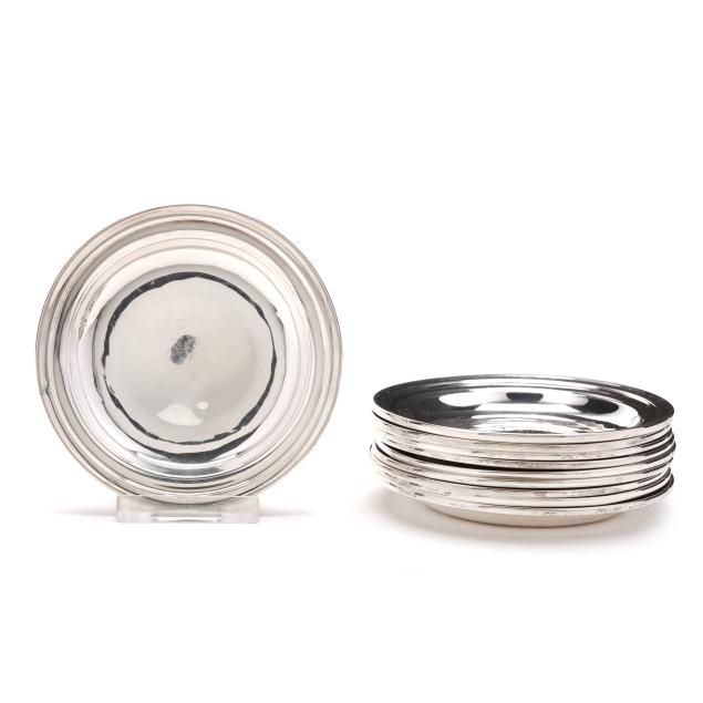 set-of-ten-sterling-silver-butter-pats