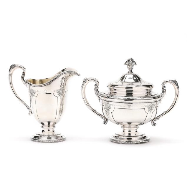 towle-i-louis-xiv-i-sterling-silver-creamer-and-sugar-bowl