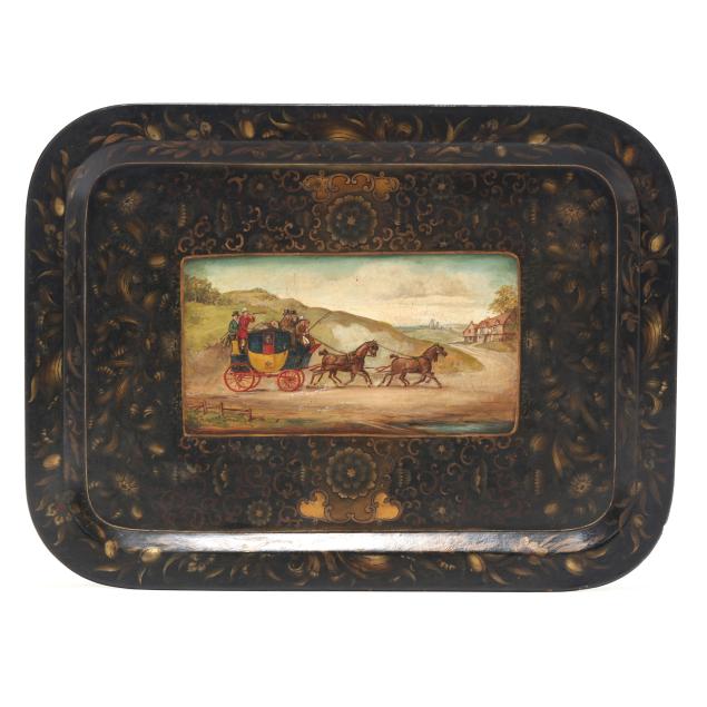 antique-english-painted-and-laquered-mache-serving-tray