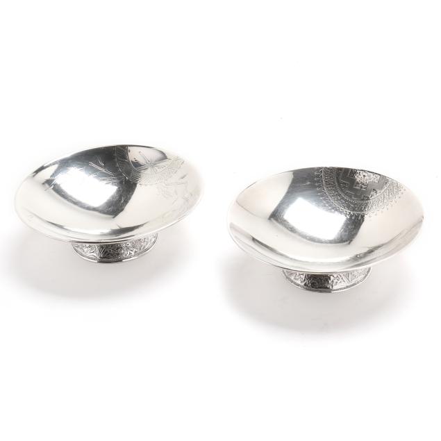 two-sterling-silver-aesthetic-period-footed-dishes