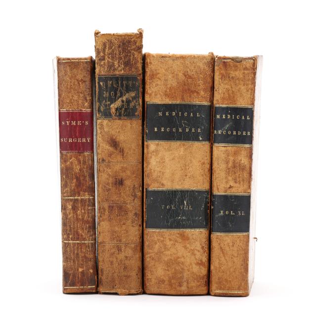 a-group-of-19th-century-medical-books-including-one-confiscated-during-the-american-civil-war