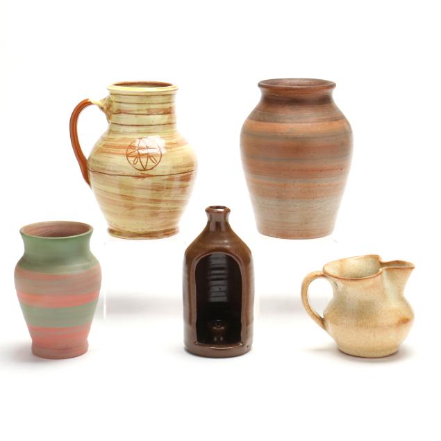 five-pieces-of-virginia-pottery