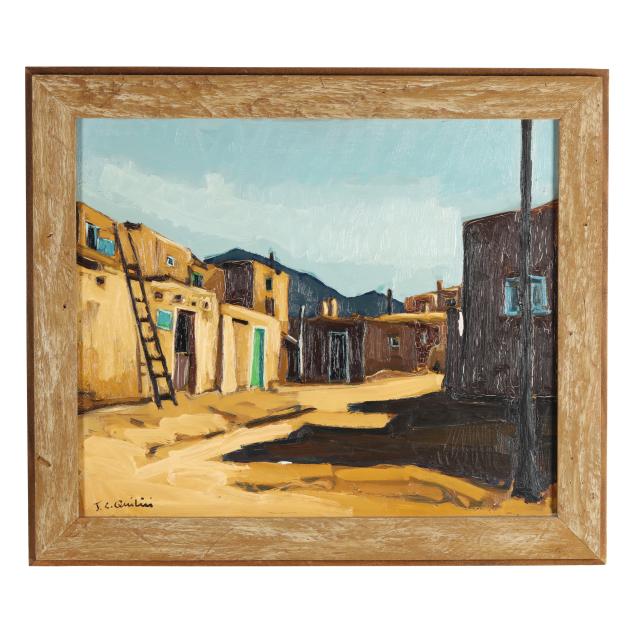 jean-claude-quilici-french-b-1941-i-taos-pueblo-i