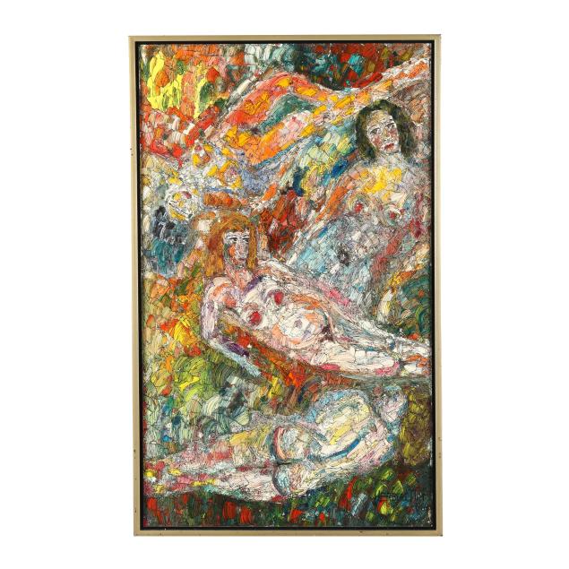 herbert-art-american-1910-1996-i-four-nude-studies-symphony-of-colors-and-designs-i