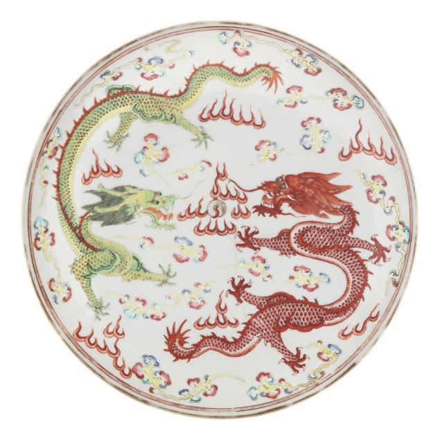 a-chinese-famille-rose-porcelain-dish-with-double-dragons